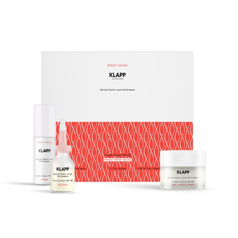 Klapp RESIST AGING Retinol Triple Action PRO AGE Firming Power Trio Set